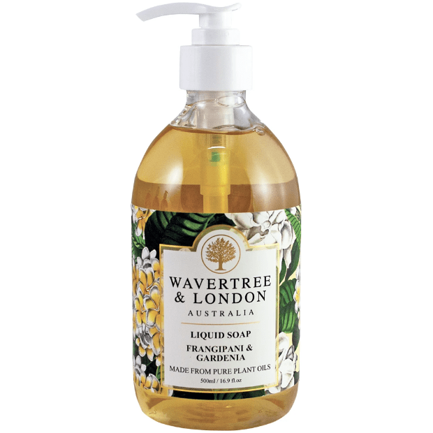 Wavertree & London Wavertree & London Frangipani and Gardenia Liquid Soap, 16.9 fl. oz Liquid Soap Light Gray