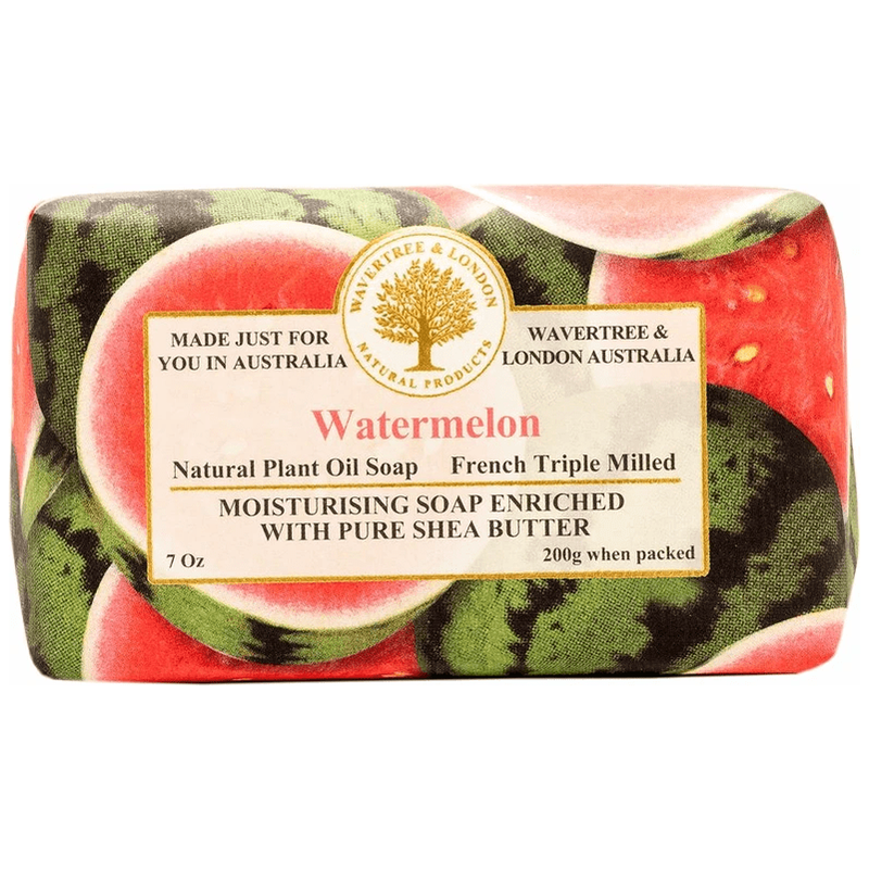 Wavertree & London Wavertree & London Watermelon French Tripled Milled Bar Oil Soap 7 Oz Bar Soap