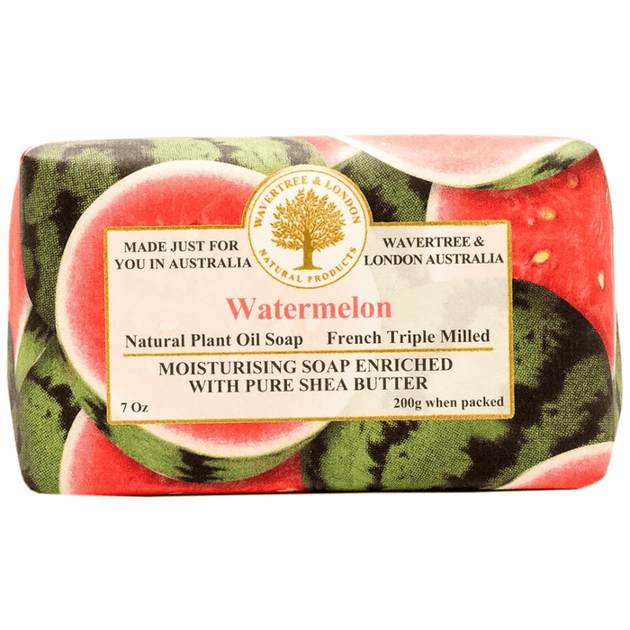 Wavertree & London Watermelon French Tripled Milled Bar Oil Soap 7 Oz