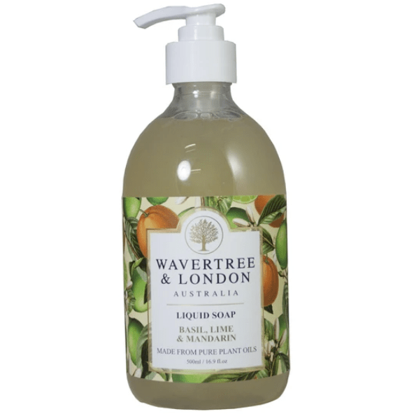 Wavertree & London Liquid soap Basil, lime & Mandarin 16.9 oz