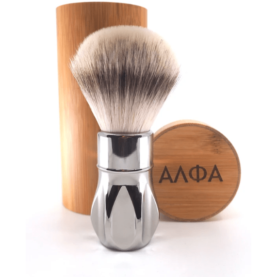 Alpha Brush & Shaving Co. Titanium Outlaw V2 with G4 Synthetic Knot