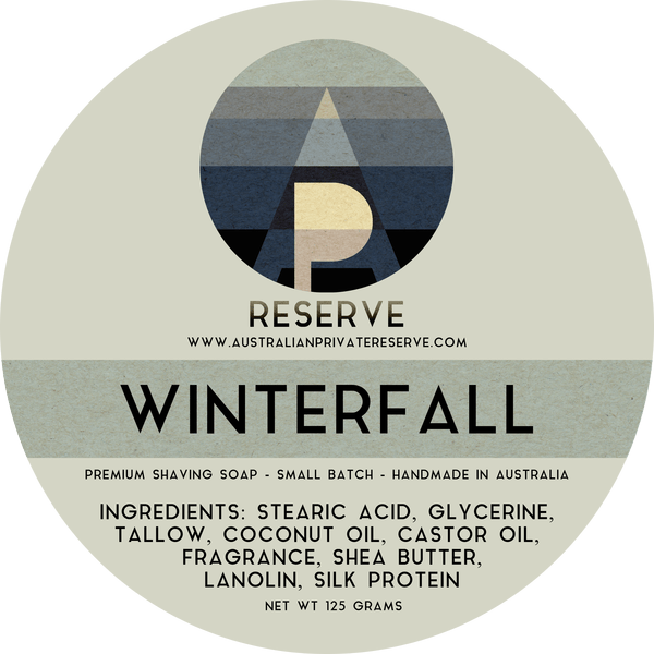 Australian Private Reserve Winterfall Shaving Soap 125g