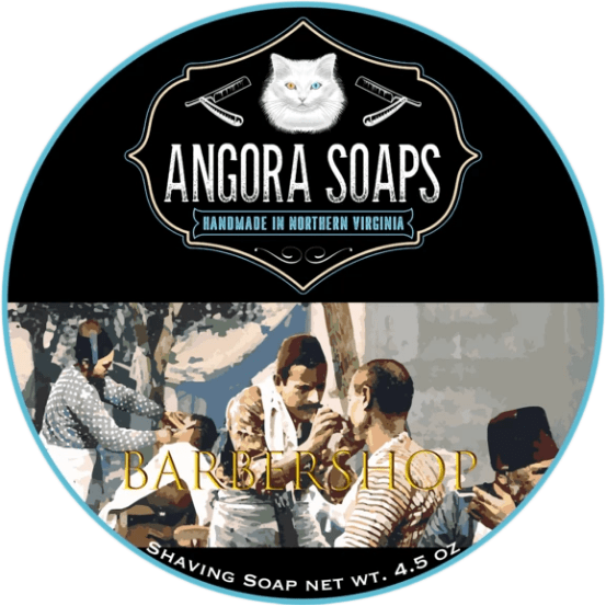 Angora Soaps Barbershop Shaving Soap 4.5 oz