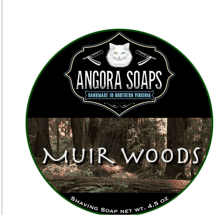 Angora Soaps Muir Woods Shaving Soap 4.5 oz