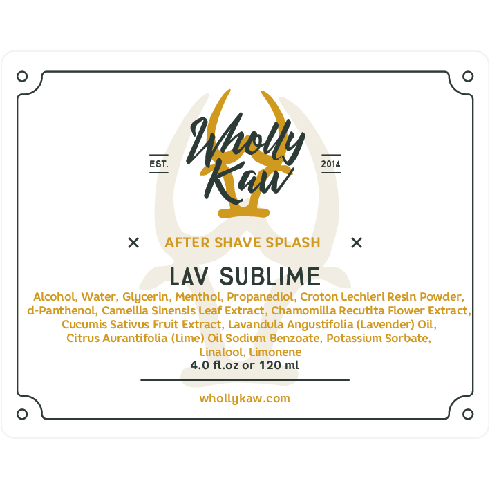 WhollyKaw Wholly Kaw Lav Sublime Shaving Collection Shaving Set