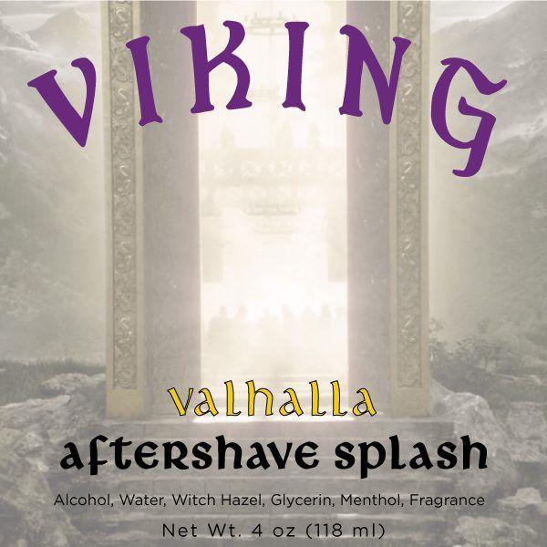 Viking  Valhalla Aftershave Splash 4 Oz