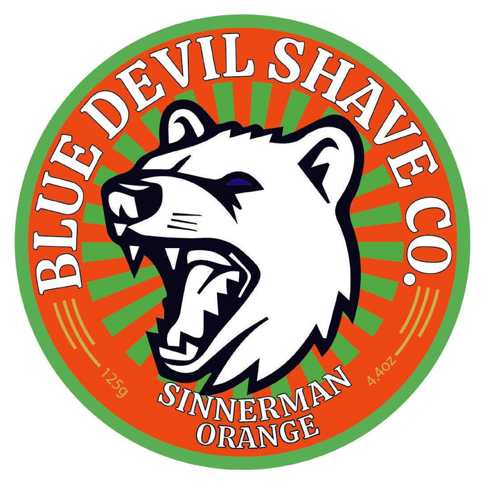Blue Devil Shave Co.Sinnerman Orange Tallow Shave Soap 4.4 Oz