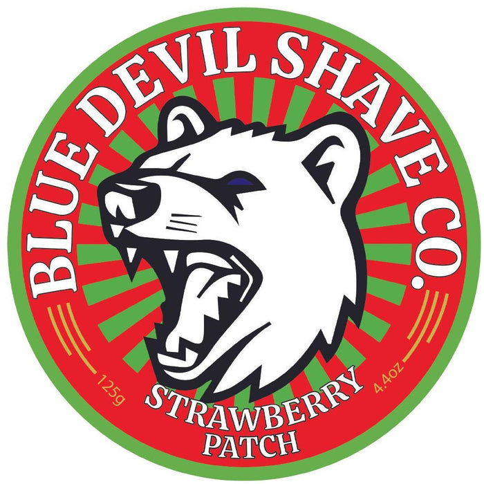 Blue Devil Shave Co. Strawberry Patch Tallow Shave Soap 4.4 Oz