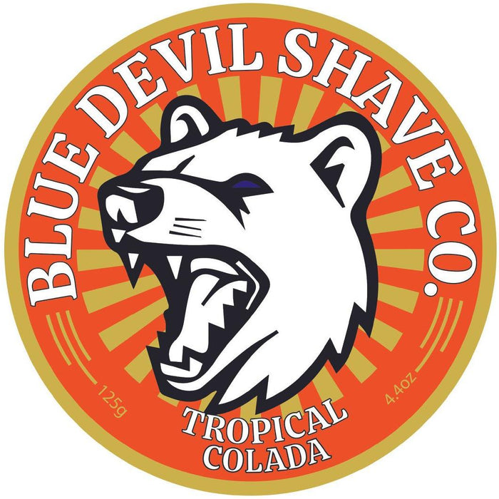 Blue Devil Shave Co.Tropical Colada Tallow Shave Soap 4.4 Oz
