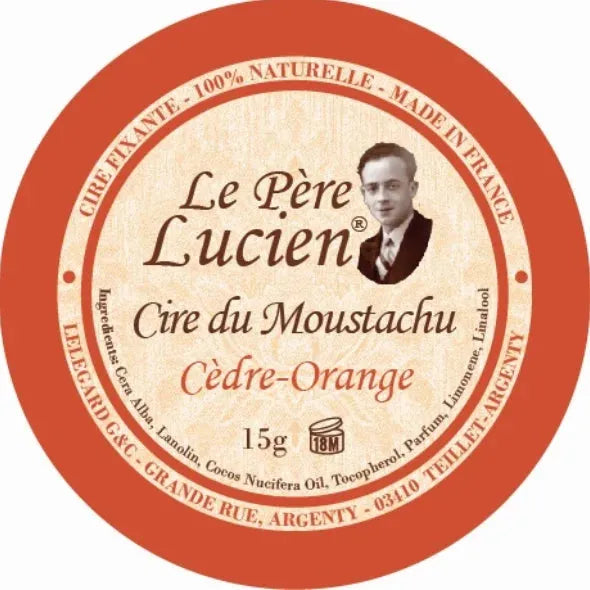 Le Pere Lucien Le Pere Lucien Cedre-Orange 100% Natural Mustache Wax 30Ml Mustache Wax