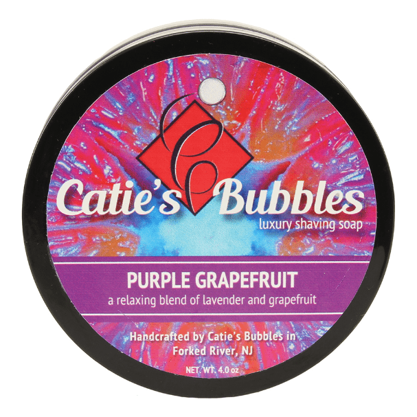 Catie's Bubbles Purple Grapefruit Shaving Soap 4 Oz