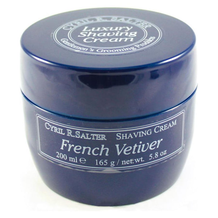 Cyril R. Salter French Vetiver Luxury Shaving Cream 5.8 Oz
