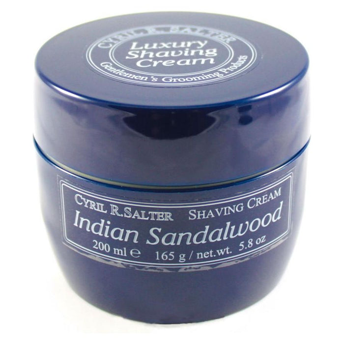 Cyril R. Salter Indian Sandalwood Luxury Shaving Cream 5.8 Oz