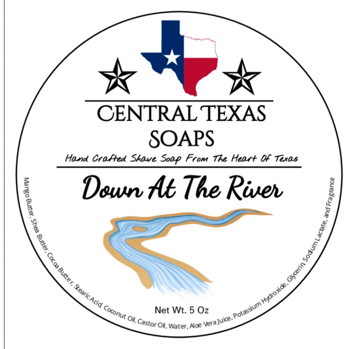 Central Texas Soaps Down at the River Shaving Soap 5 Oz