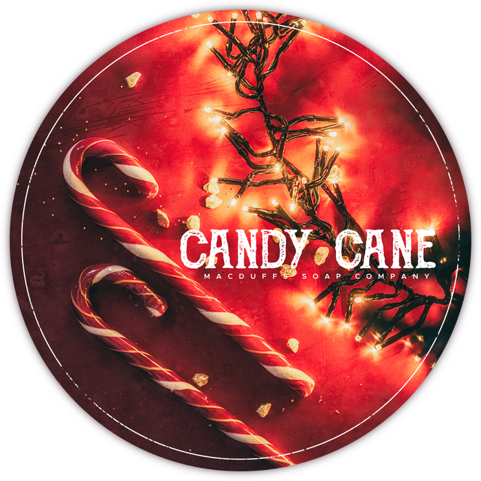 Macduffs Soap Company Candy Cane Shave Soap 120g