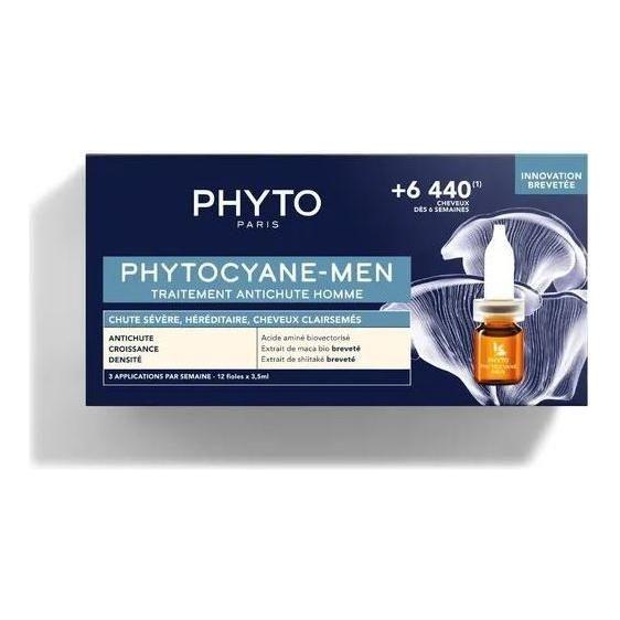 Phyto Phyto Phytocyane-Men Anti-Hair Loss Treatment for Men 12x3.5ml Hair Loss Treatment