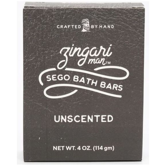 Zingari Man Unscented Sego Bath Bar 4 Oz