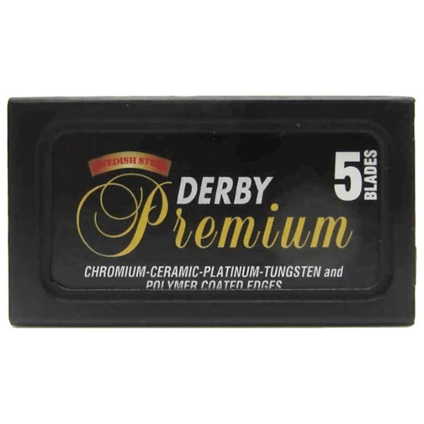 Derby Premium Double Edge Razor Blades, 5 Pack