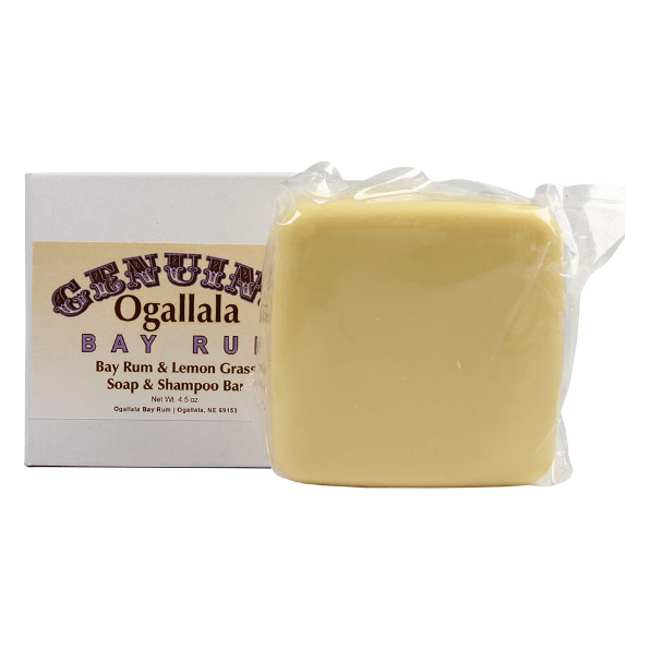 Ogallala Bay Rum & Lemon  Bath Soap & Shampoo Bar 4.5 Oz