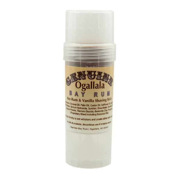 Ogallala Bay Rum & Vanilla Shaving Stick 2.5 Oz