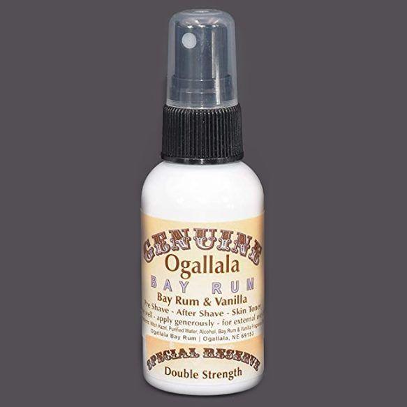 Ogallala Bay Rum & Vanilla Pre-Shave After Shave - Skin Toner Spray 2 Oz