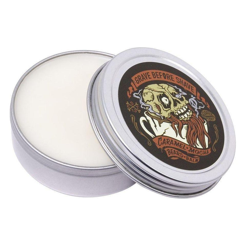 Grave Before Shave Grave Before Shave Beard Balm Caramel Mocha Blend 2 Oz Tin Beard Balm