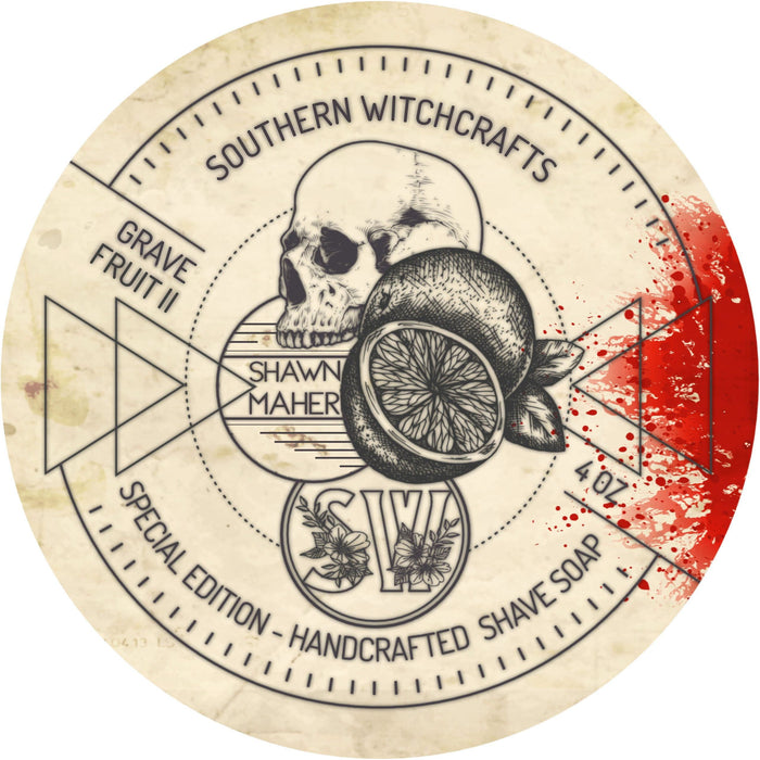 Southern Witchcrafts Gravefruit II Shaving Soap 4 Oz