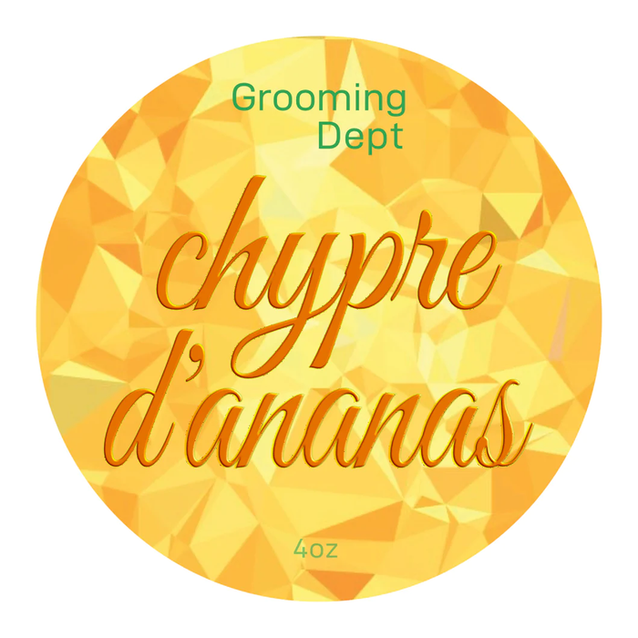 Grooming Dept Kairos Chypre D'Annanas Shaving Soap 4 Oz