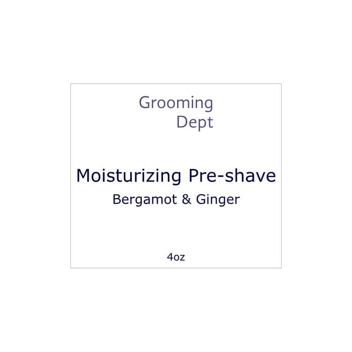 Grooming Dept Lavender Bergamot & Ginger Moisturizing Pre-Shave 4 Oz