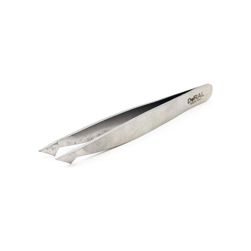 Dural Dural Slant Tweezer Classic Silver Tweezer