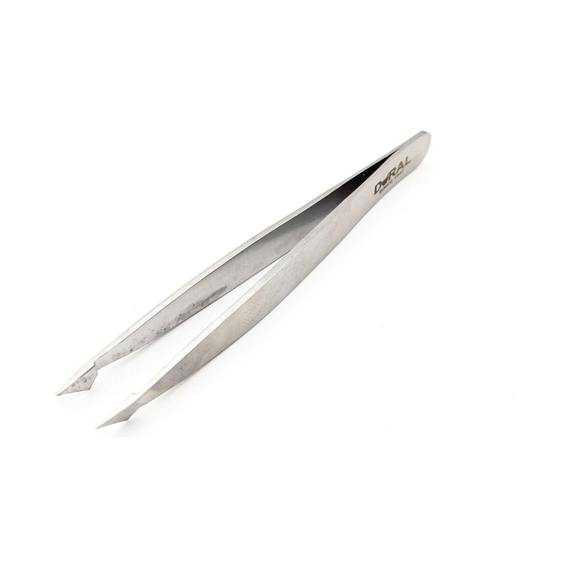 Dural Dural Slant Tweezer Classic Silver Tweezer