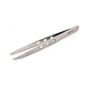 Dural Dural Slant Tweezer Classic Triple Dots Silver Tweezers