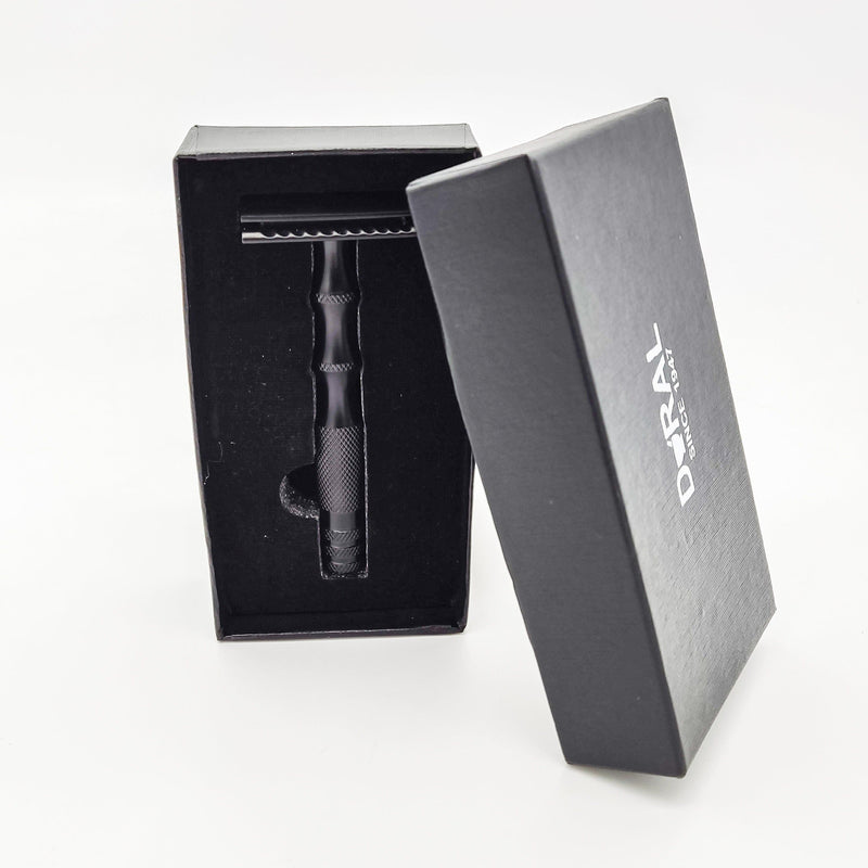 Dural Dural Stanway Black Double Edge Safety Razor + Pouch Safety Razor