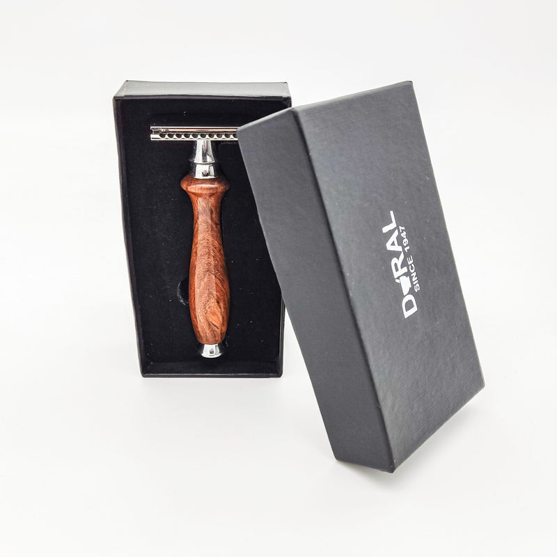 Dural Dural Sheesham Wood Double Edge Safety Razor + Pouch Safety Razor