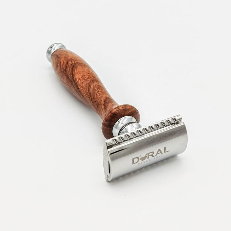 Dural Dural Sheesham Wood Double Edge Safety Razor + Pouch Safety Razor