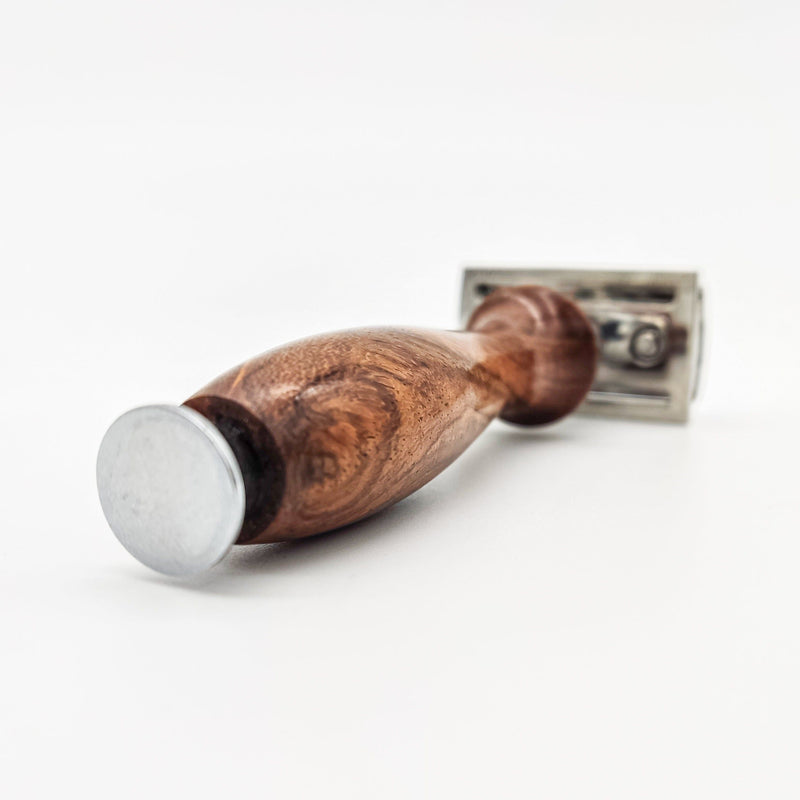 Dural Dural Sheesham Wood Double Edge Safety Razor + Pouch Safety Razor