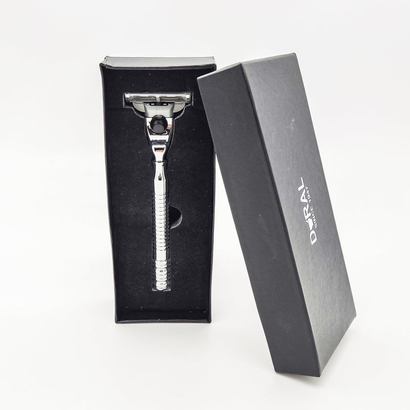 Dural Dural Groove Mach 3 Compatible + Pouch Razor Dark Slate Gray
