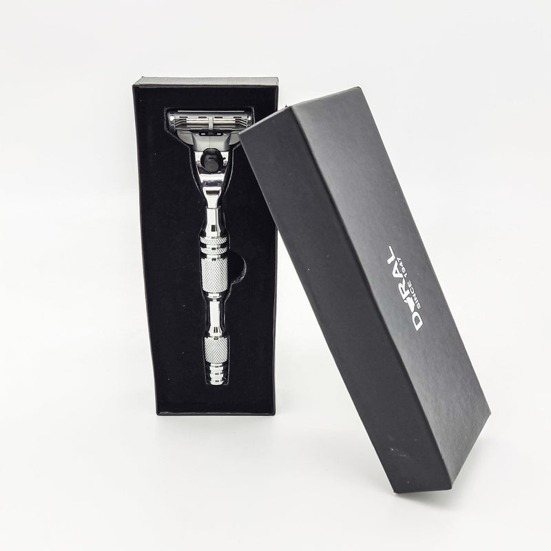 Dural Dural Breeze Mach 3 Compatible + Pouch Razor Dark Slate Gray