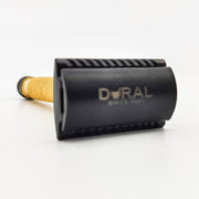 Dural Dural Heavy Stroud Head Double Edge Safety Razor Duty Golden/Black + Pouch Safety Razor