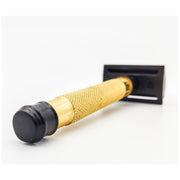 Dural Dural Heavy Stroud Head Double Edge Safety Razor Duty Golden/Black + Pouch Safety Razor