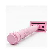 Dural Dural Heavy Stroud Head Double Edge Safety Razor Duty Pink/Black + Pouch Safety Razor