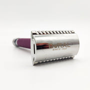 Dural Dural Heavy Stroud Head Double Edge Safety Razor Duty Purple + Pouch Safety Razor