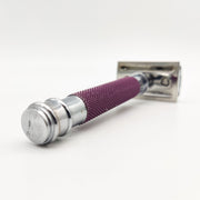 Dural Dural Heavy Stroud Head Double Edge Safety Razor Duty Purple + Pouch Safety Razor
