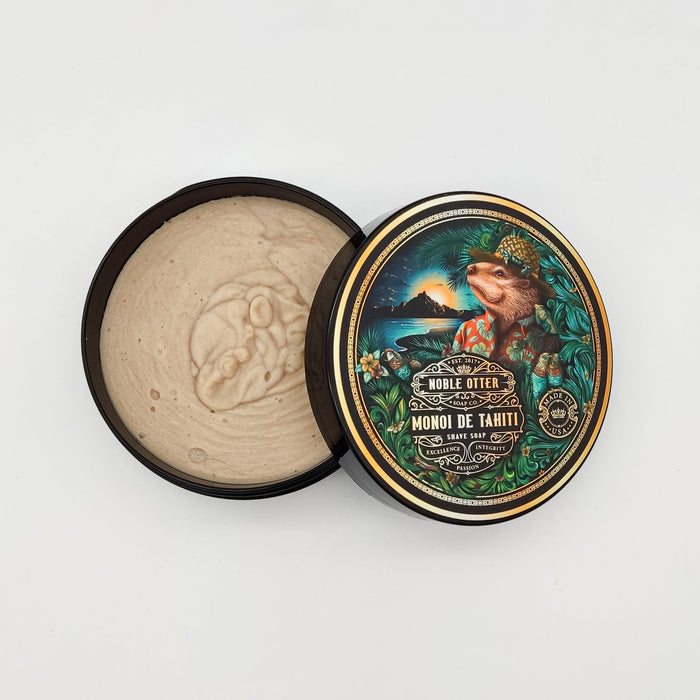 Noble Otter Soap Co. Monoi de Tahiti Shave Soap 4 Oz