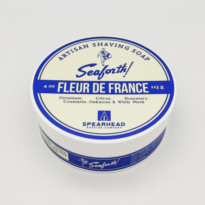 Spearhead Shaving Co. Seaforth Fleur de France Artisan Shavin Soap 4 Oz