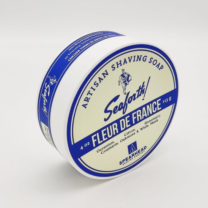 Spearhead Shaving Co. Seaforth Fleur de France Artisan Shavin Soap 4 Oz