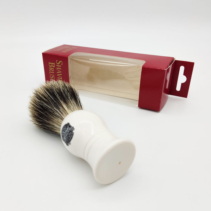 Vulfix 1000A Pure Badger Shaving Brush Faux Ivory