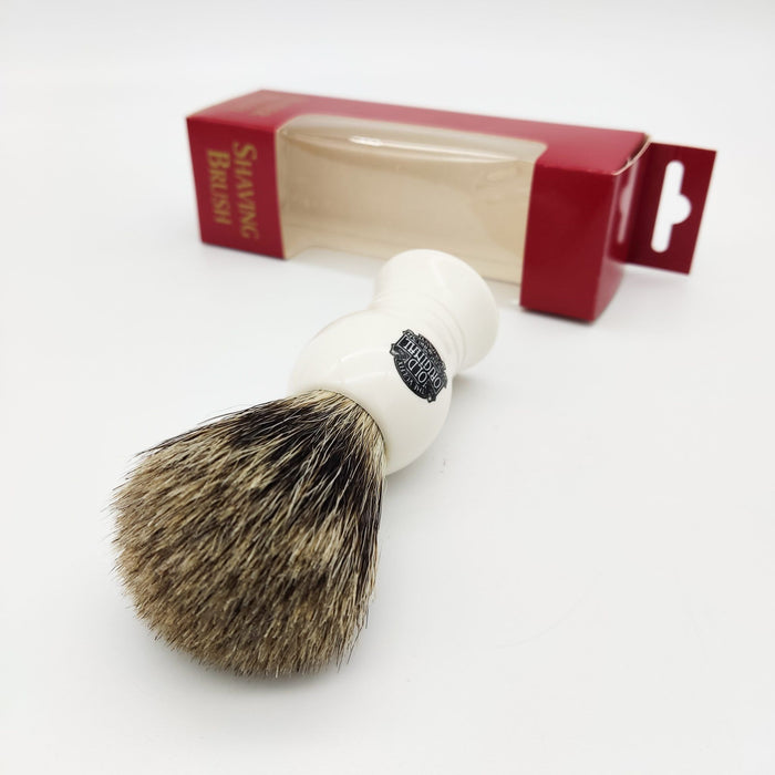 Vulfix 1000A Pure Badger Shaving Brush Faux Ivory