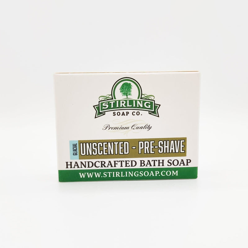 Stirling Soap Co Stirling Soap Co. Glacial Unscented - Pre-Shave Bath Soap 5.5 Oz Pre-Shave Bath Soap