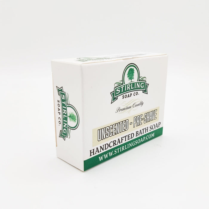 Stirling Soap Co. Unscented - Pre-Shave Bath Soap 5.5 Oz